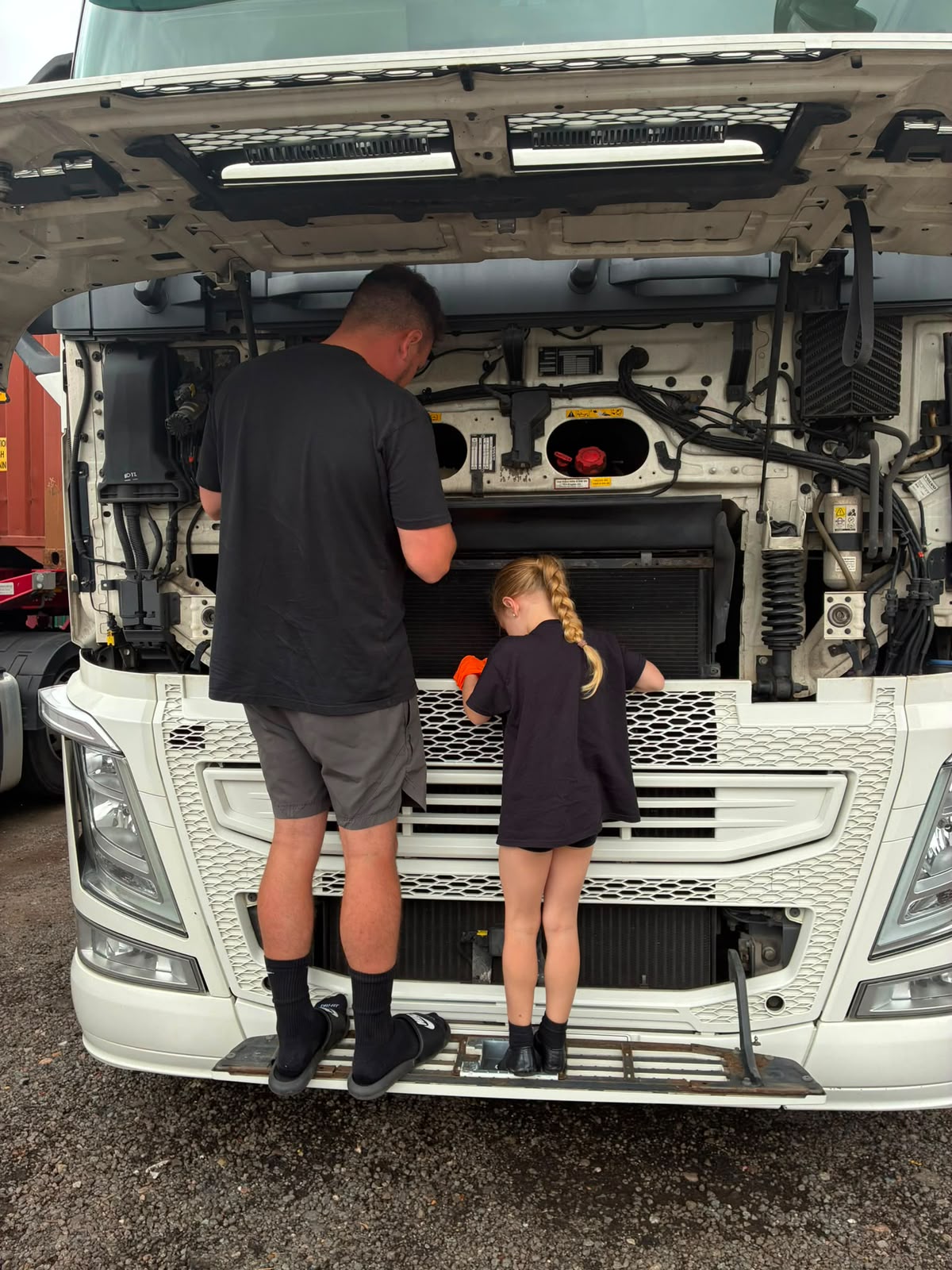 Family at George's Haulage